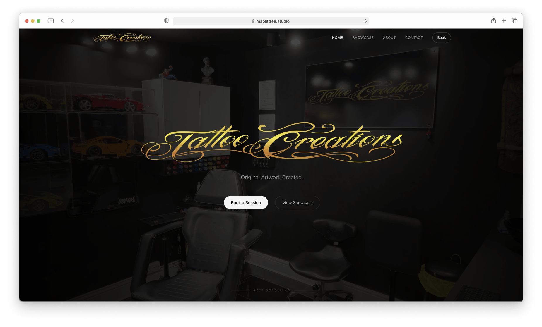 Tattoo Creations website